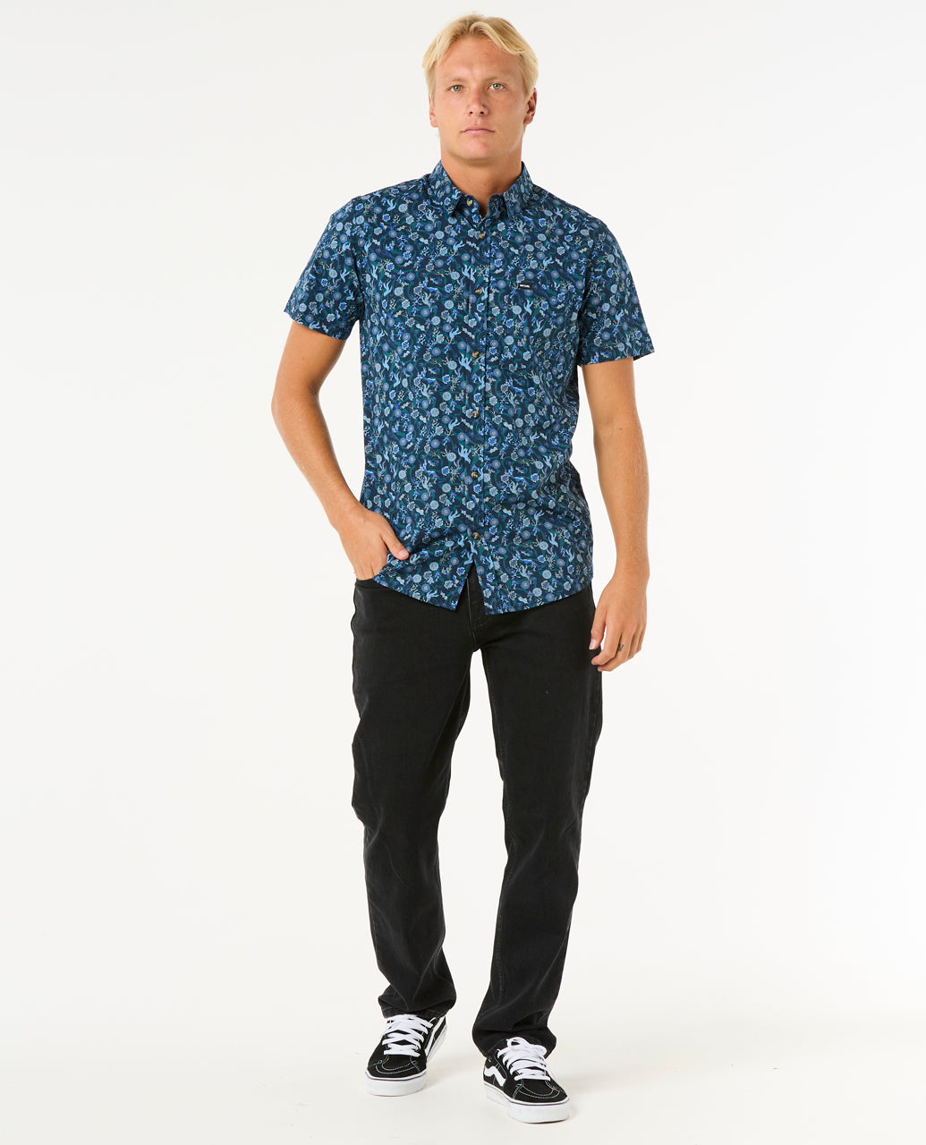 Rip Curl Men Floral Reef S/S Shirt 03DMSH