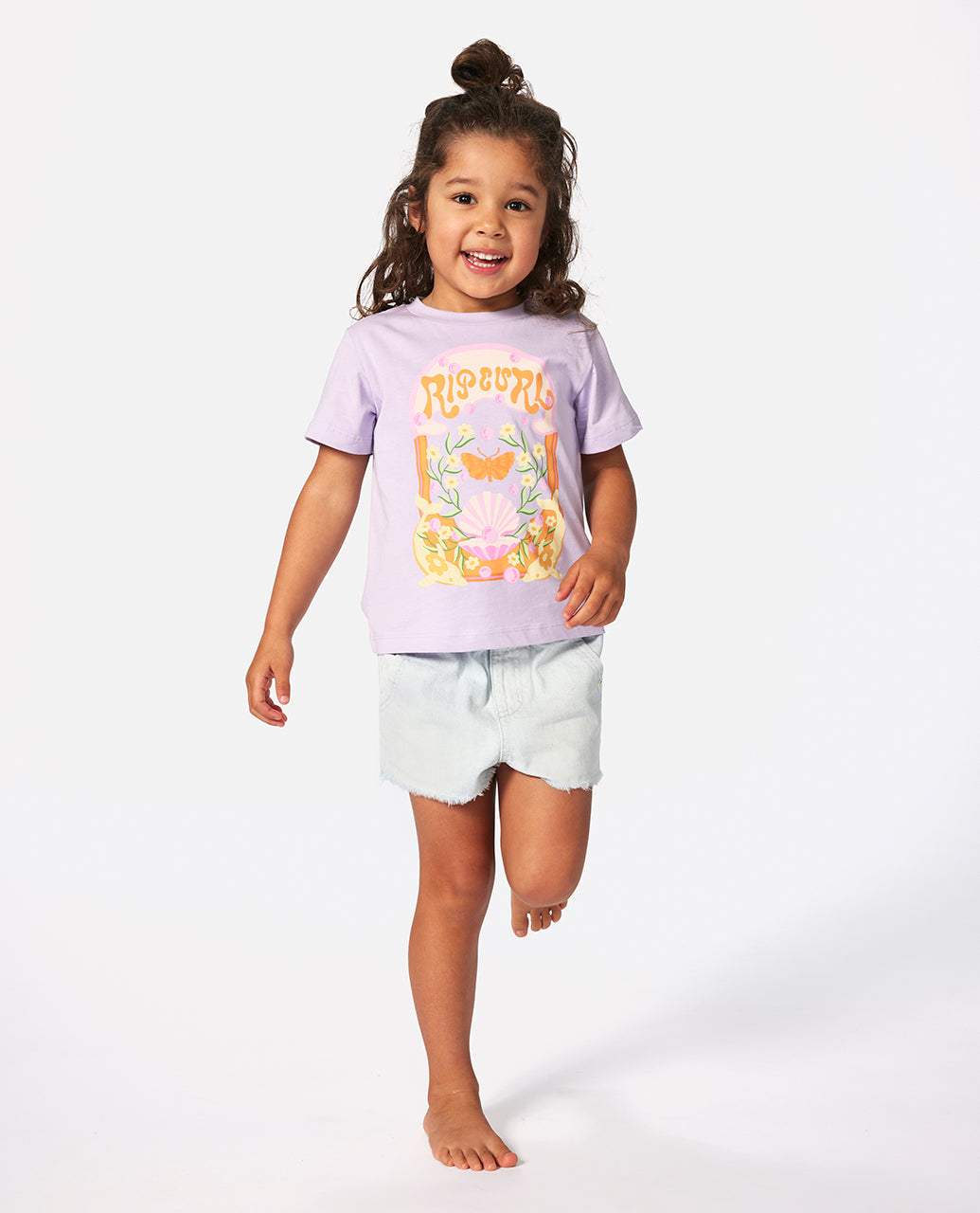 Rip Curl Girl Rainbow Tropics Art Tee-Girl 047JTE