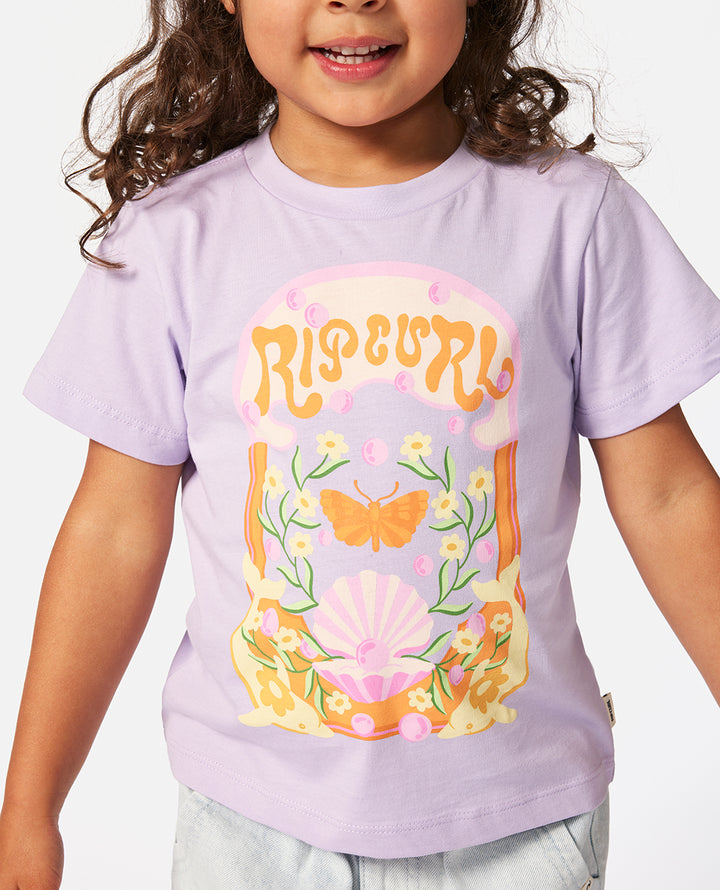 Rip Curl Girl Rainbow Tropics Art Tee-Girl 047JTE