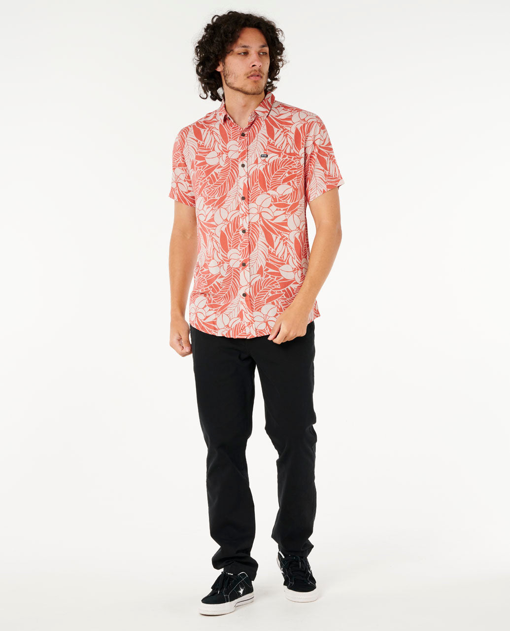 Rip Curl Men Fun Times Floral S/S/ Shirt 055MSH