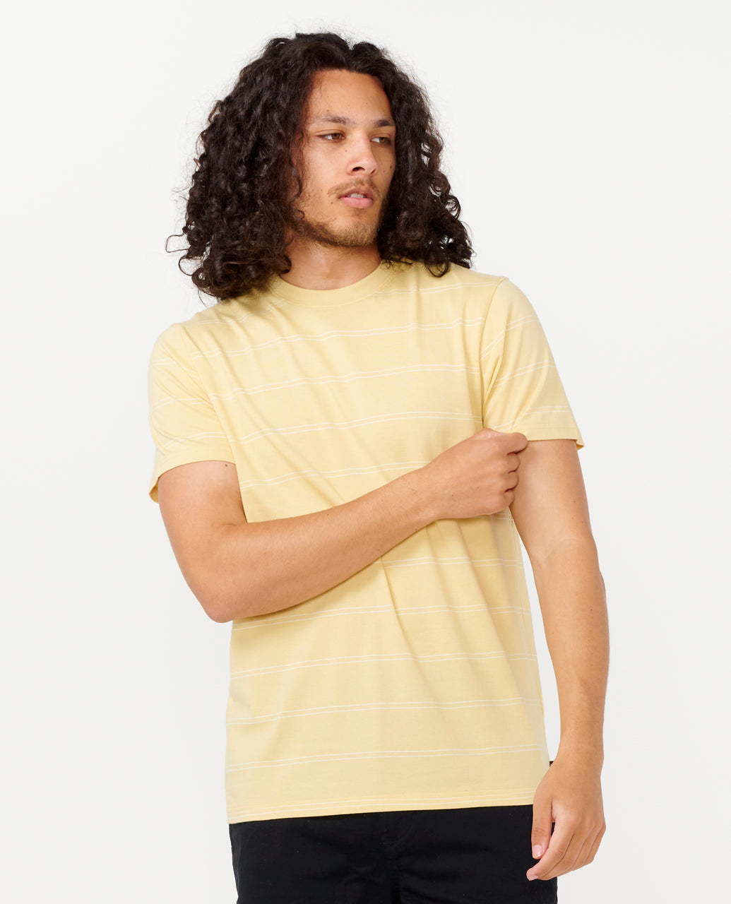 Rip Curl Men Plain Stripe Tee 0BSMTE