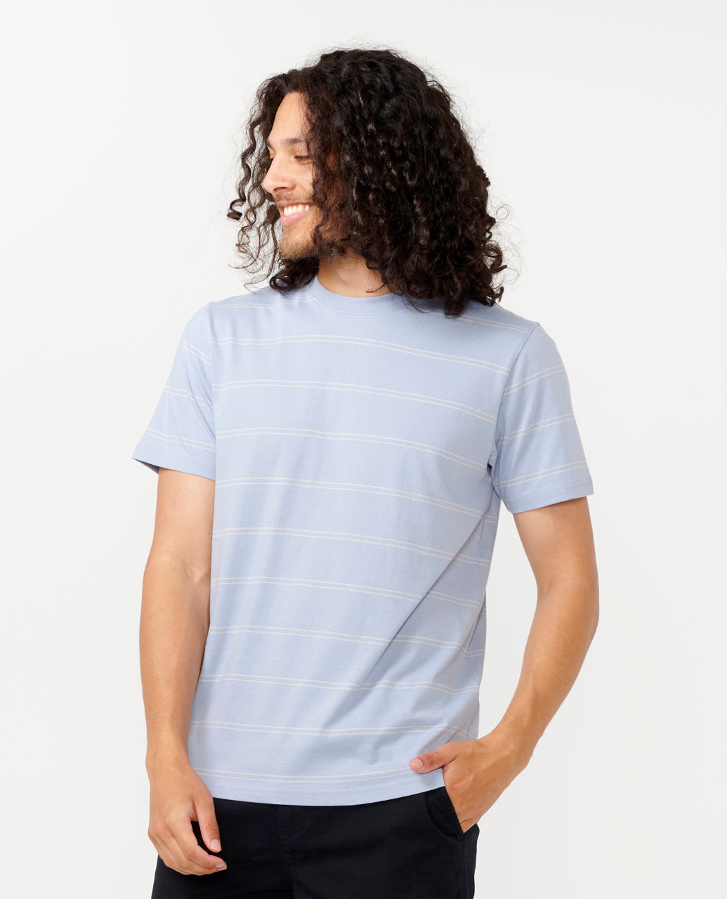 Rip Curl Men Plain Stripe Tee 0BSMTE