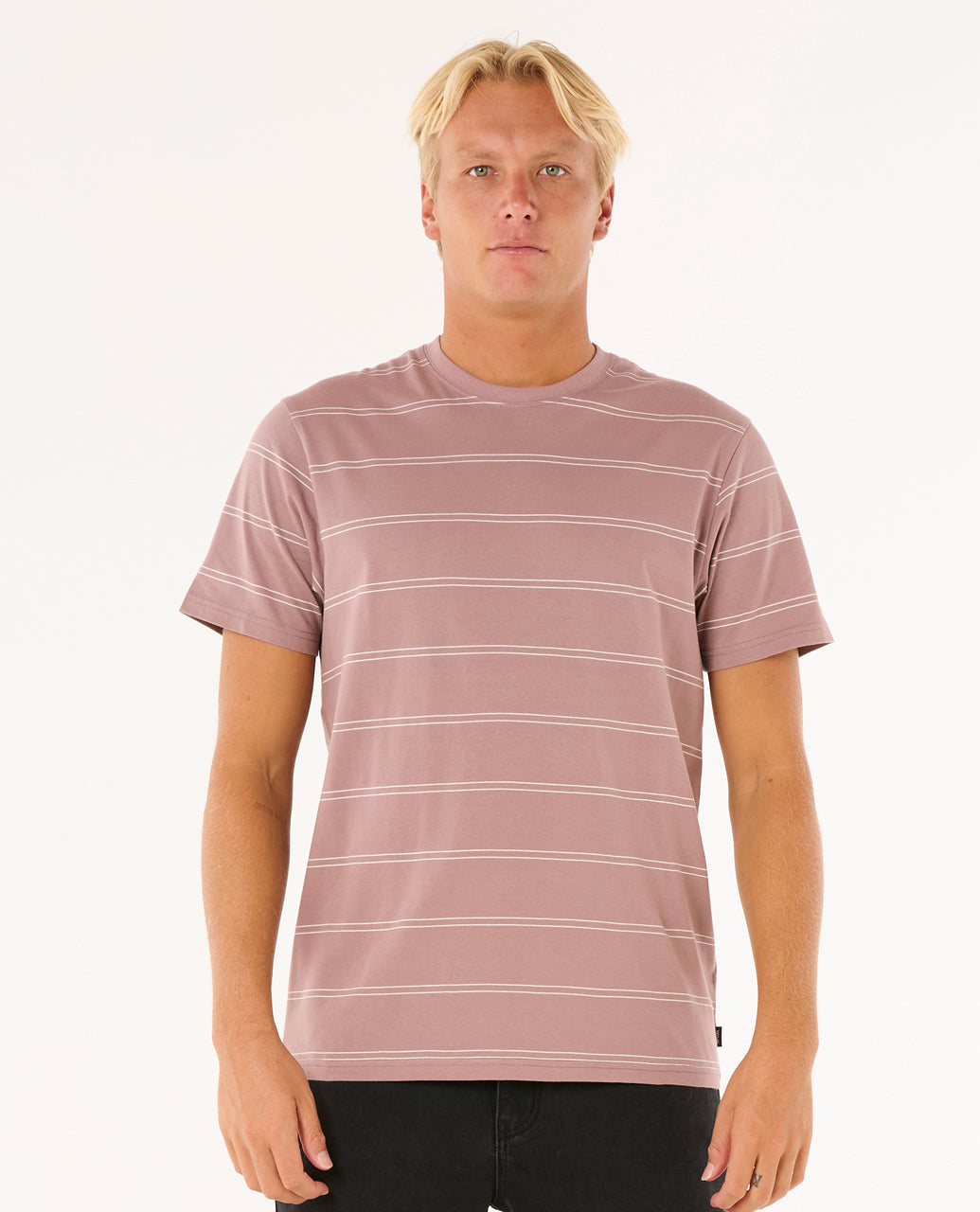 Rip Curl Men Plain Stripe Tee 0BSMTE