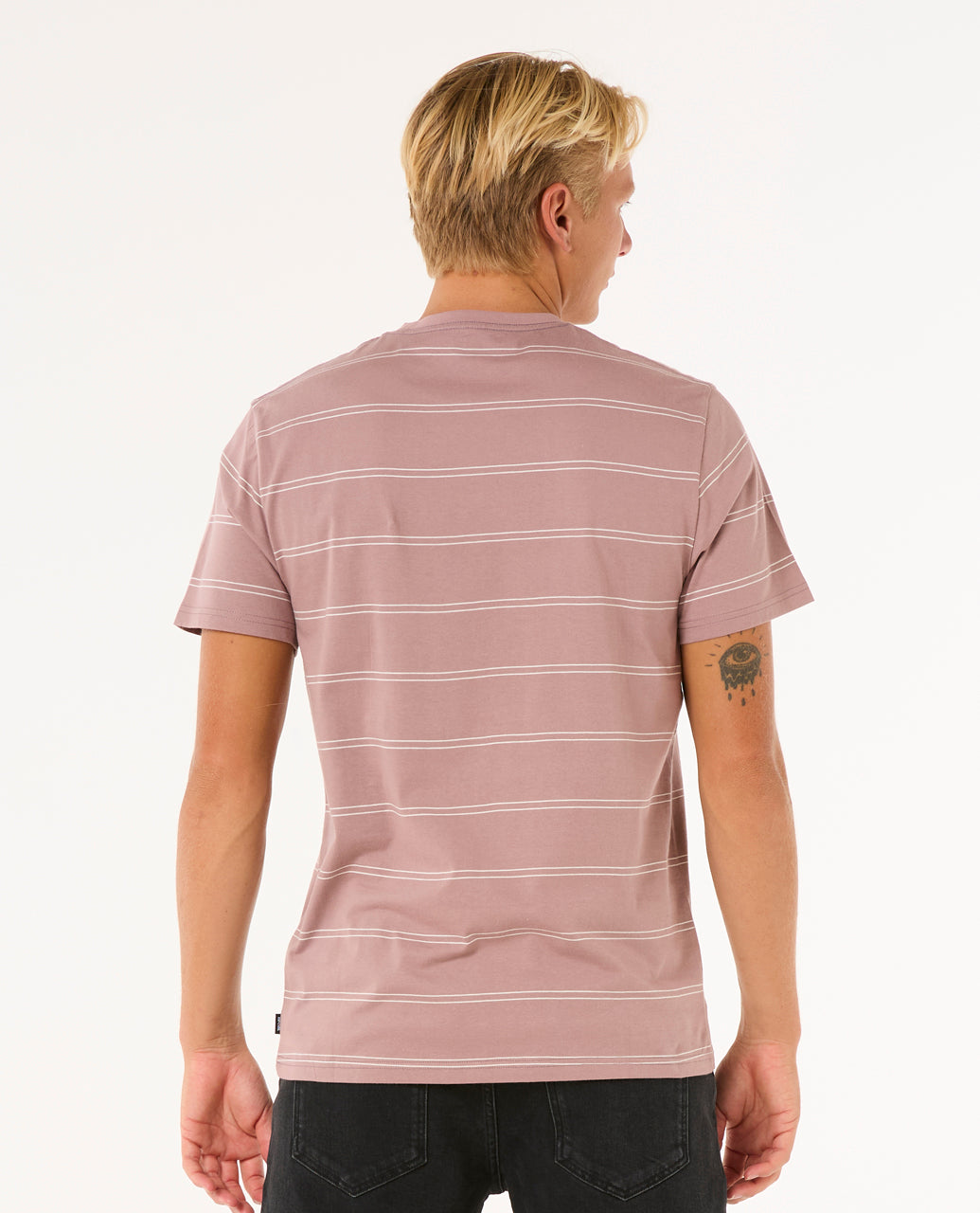 Rip Curl Men Plain Stripe Tee 0BSMTE