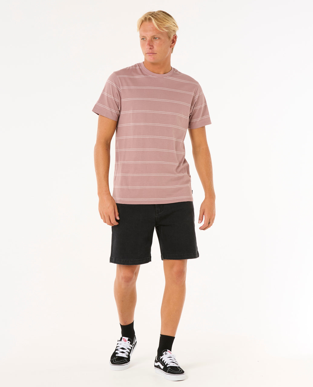 Rip Curl Men Plain Stripe Tee 0BSMTE