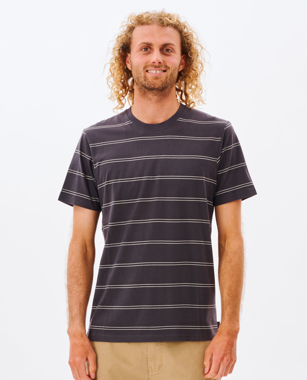 Rip Curl Men Plain Stripe Tee 0BSMTE