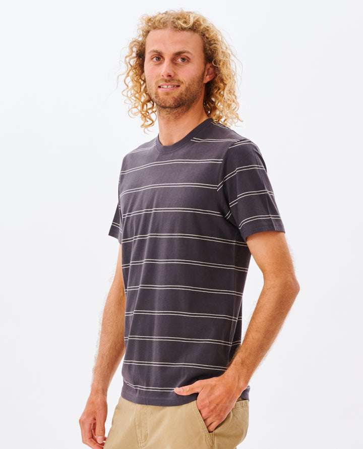 Rip Curl Men Plain Stripe Tee 0BSMTE