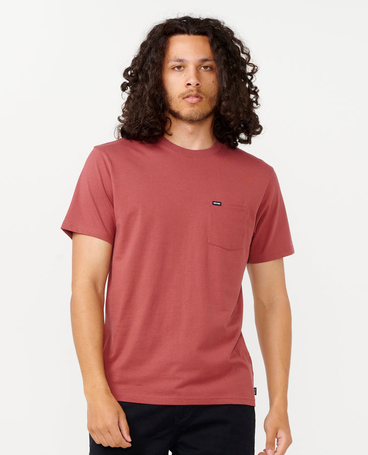 Rip Curl Men Plain Pocket Tee 0BTMTE