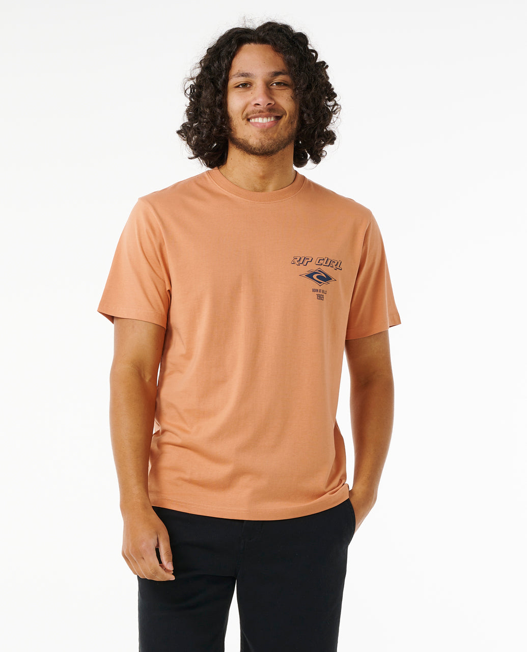 Rip Curl Men Fade Out Icon Tee 0CAMTE