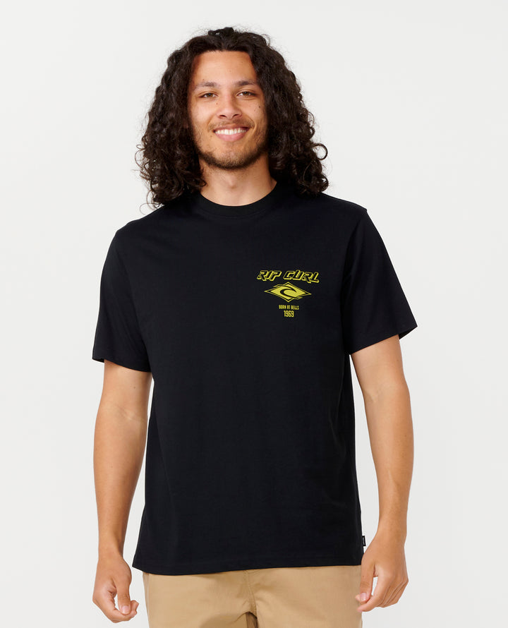 Rip Curl Men Fade Out Icon Tee 0CAMTE