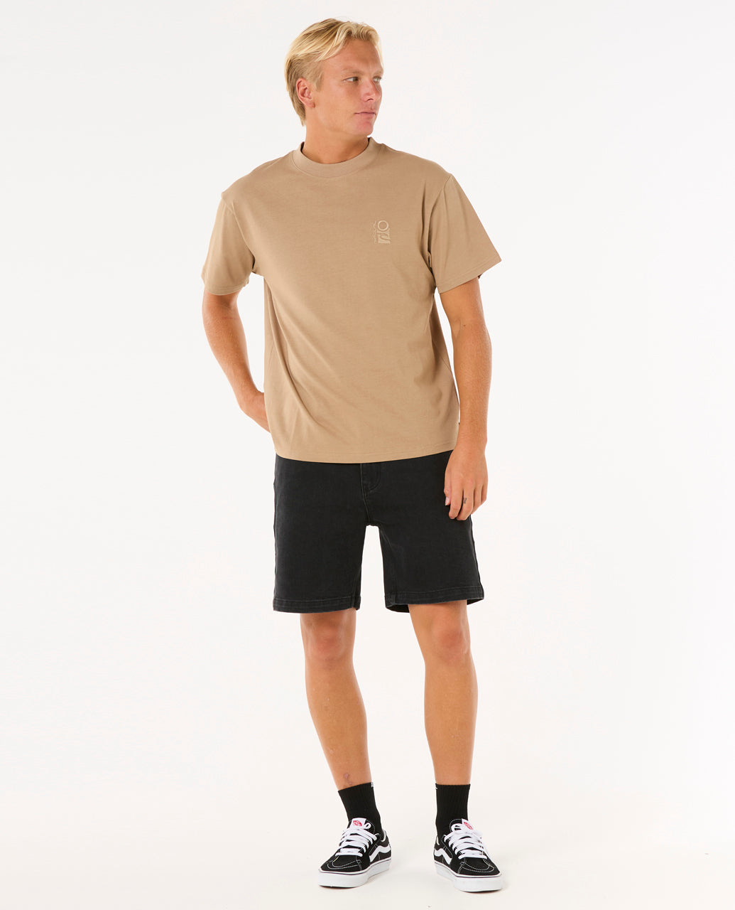 Rip Curl Men Search Embroidery Tee 0JCMTE