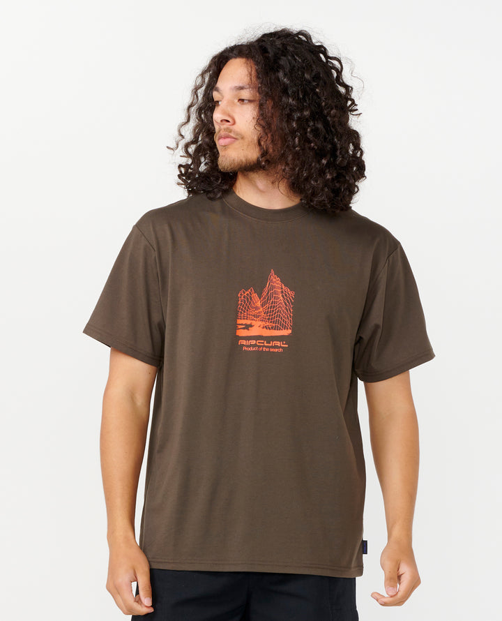 Rip Curl Men Vaporcool Search Frequency Tee 0KCMTE