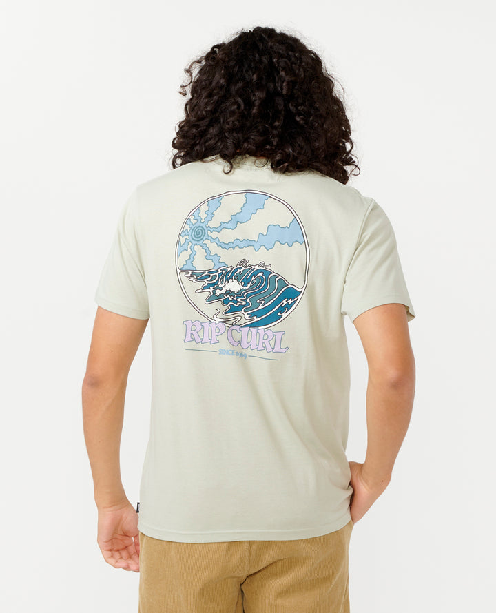 Rip Curl Men Hazed And Tubed Tee 0KSMTE