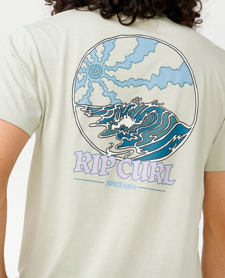 Rip Curl Men Hazed And Tubed Tee 0KSMTE