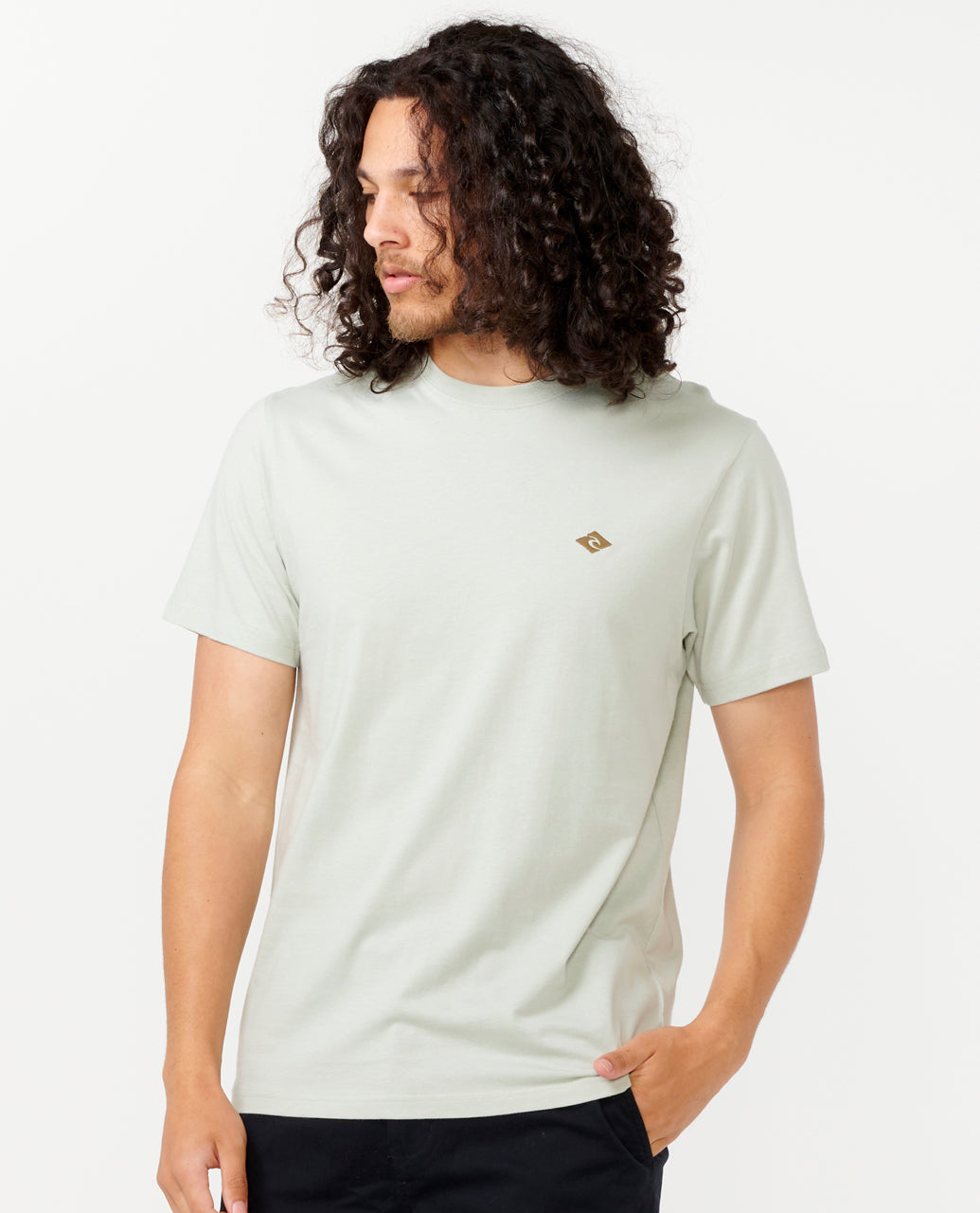 Rip Curl Men Brand Icon Embroidery Tee 0N7MTE