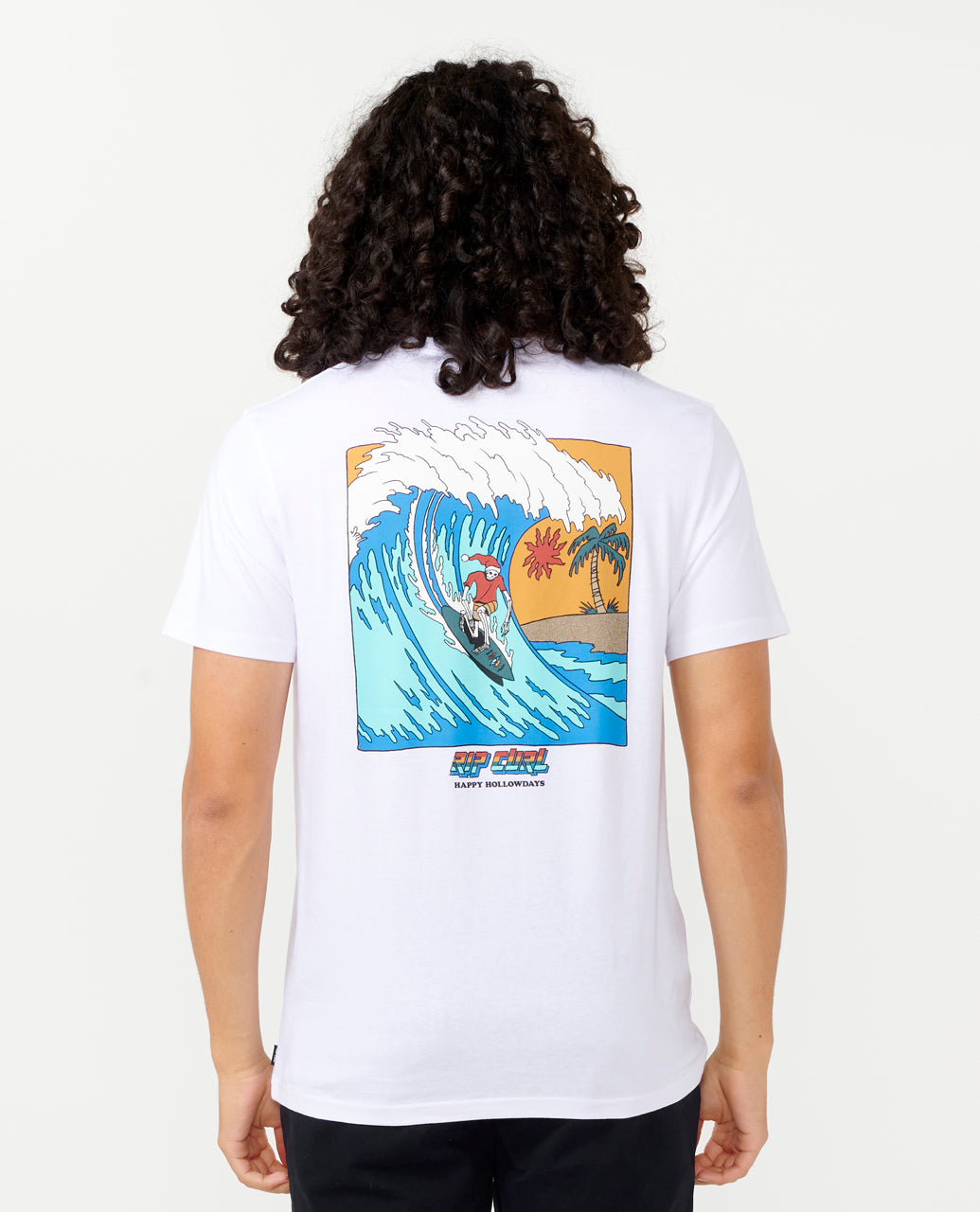 Rip Curl Men Psych Santa Tee 0NHMTE