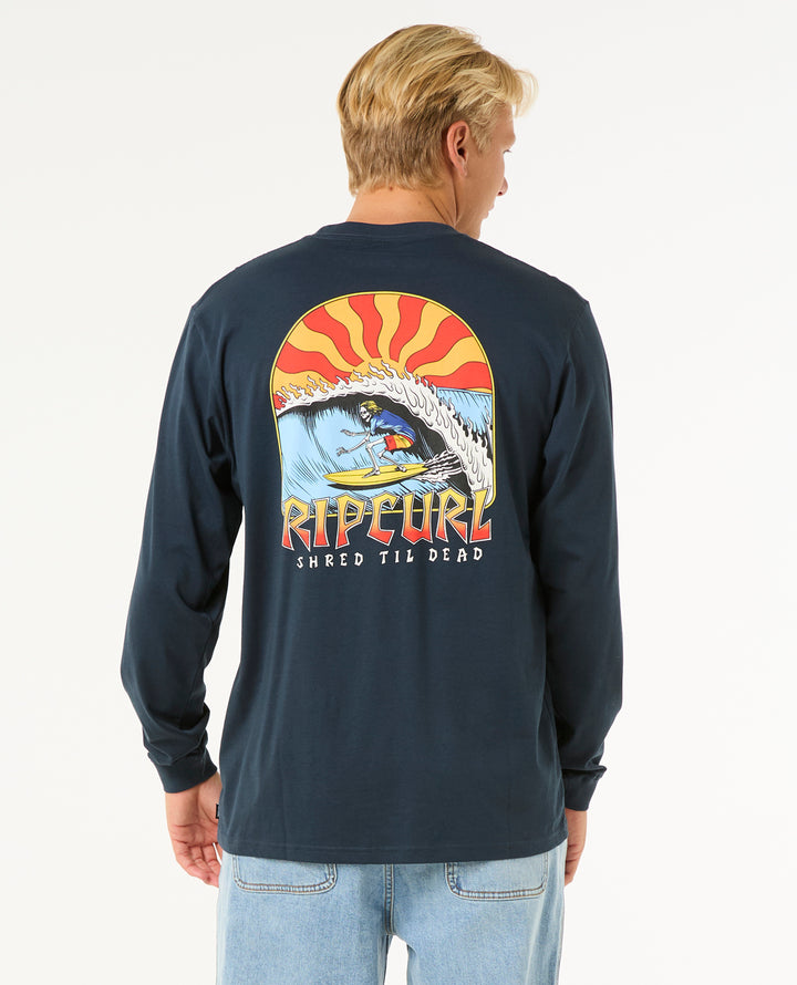 Rip Curl Men Shred Til L/S Tee 0OMMTE