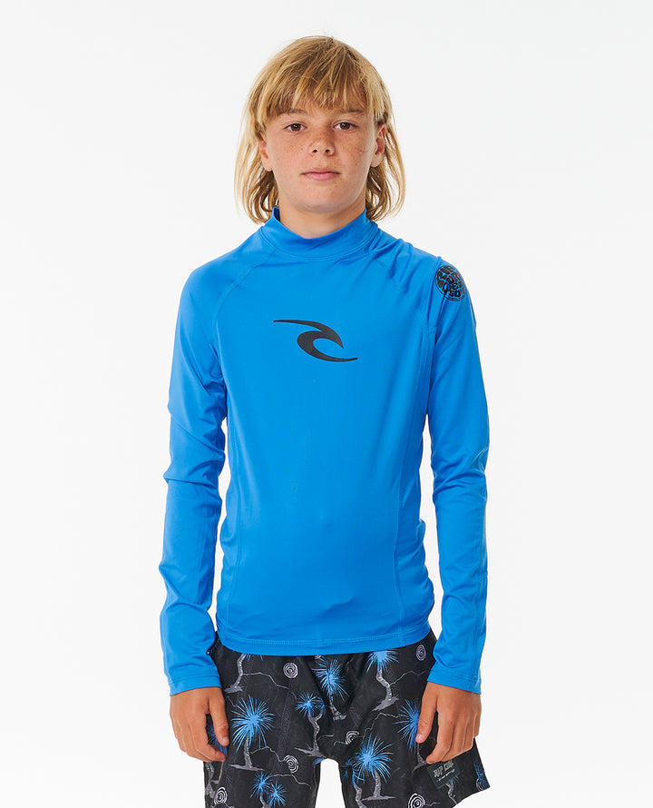 Rip Curl Boy Brand Wave Upf L/S Rash Vest-Boy 122BRV