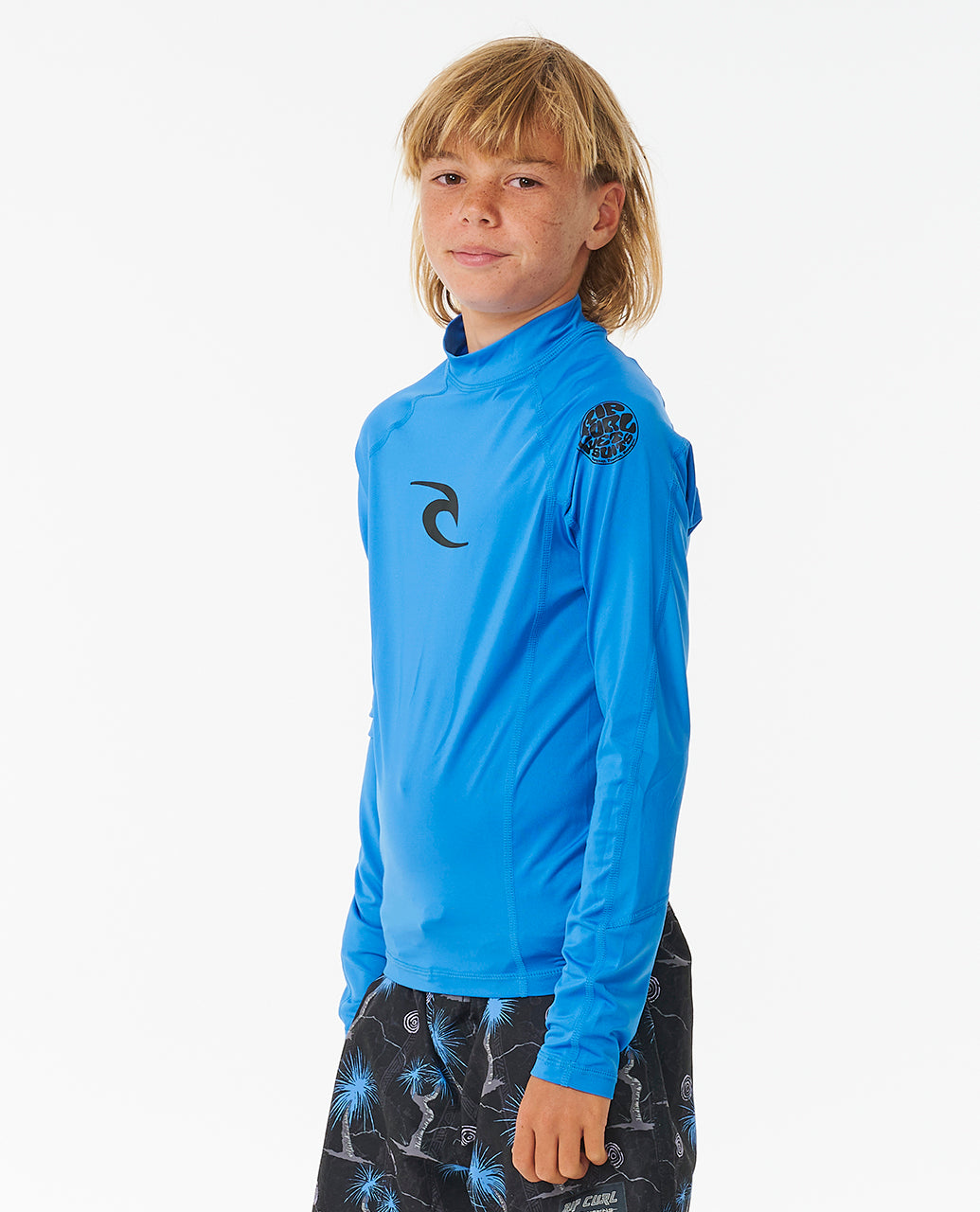 Rip Curl Boy Brand Wave Upf L/S Rash Vest-Boy 122BRV