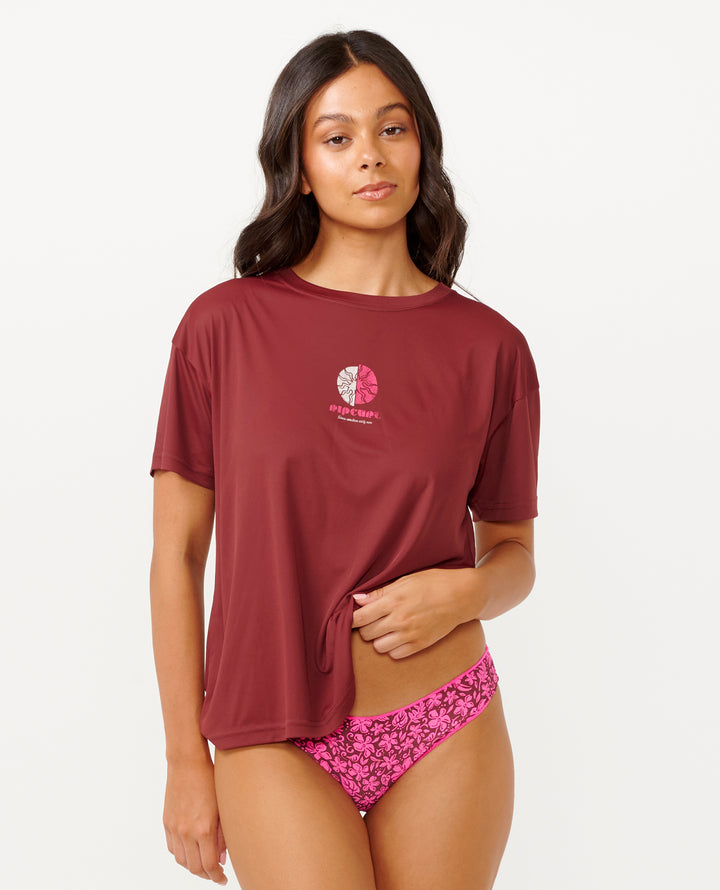 Rip Curl Women  Beach Party Ss Upf Surflite Tee 17QWRV